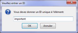 Nom de l'ID